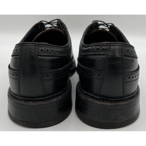 Vintage Florsheim Imperial Size 12D Black Leather Cordovan Wingtip Oxfords 76019 - Picture 3 of 11